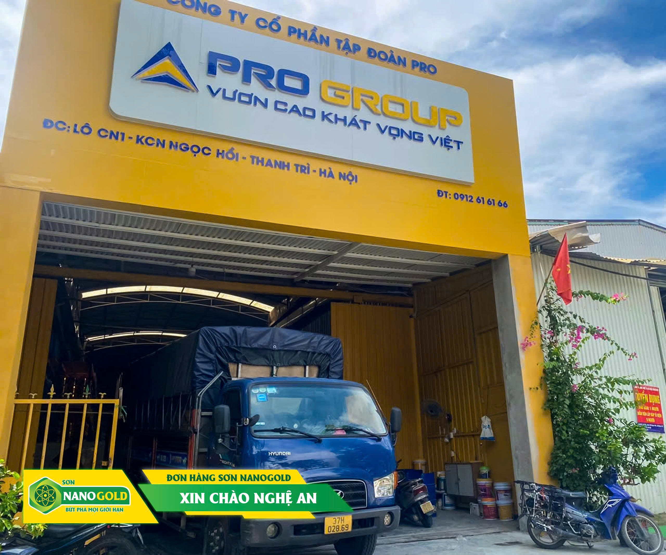 ĐƠN HÀNG SƠN NANOGOLD LÊN ĐƯỜNG ĐẾN NGHỆ AN