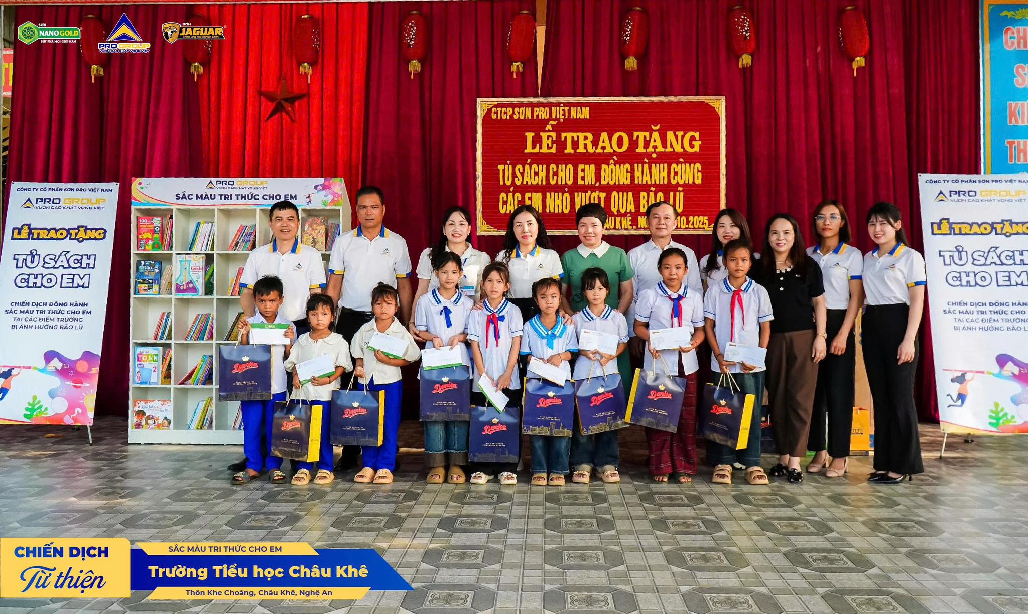 [CHIẾN DỊCH TỪ THIỆN] CÙNG SƠN NANOGOLD TRAO SẮC MÀU TRI THỨC CHO EM TẠI TRƯỜNG TIỂU HỌC CHÂU KHÊ (NGHỆ AN)
