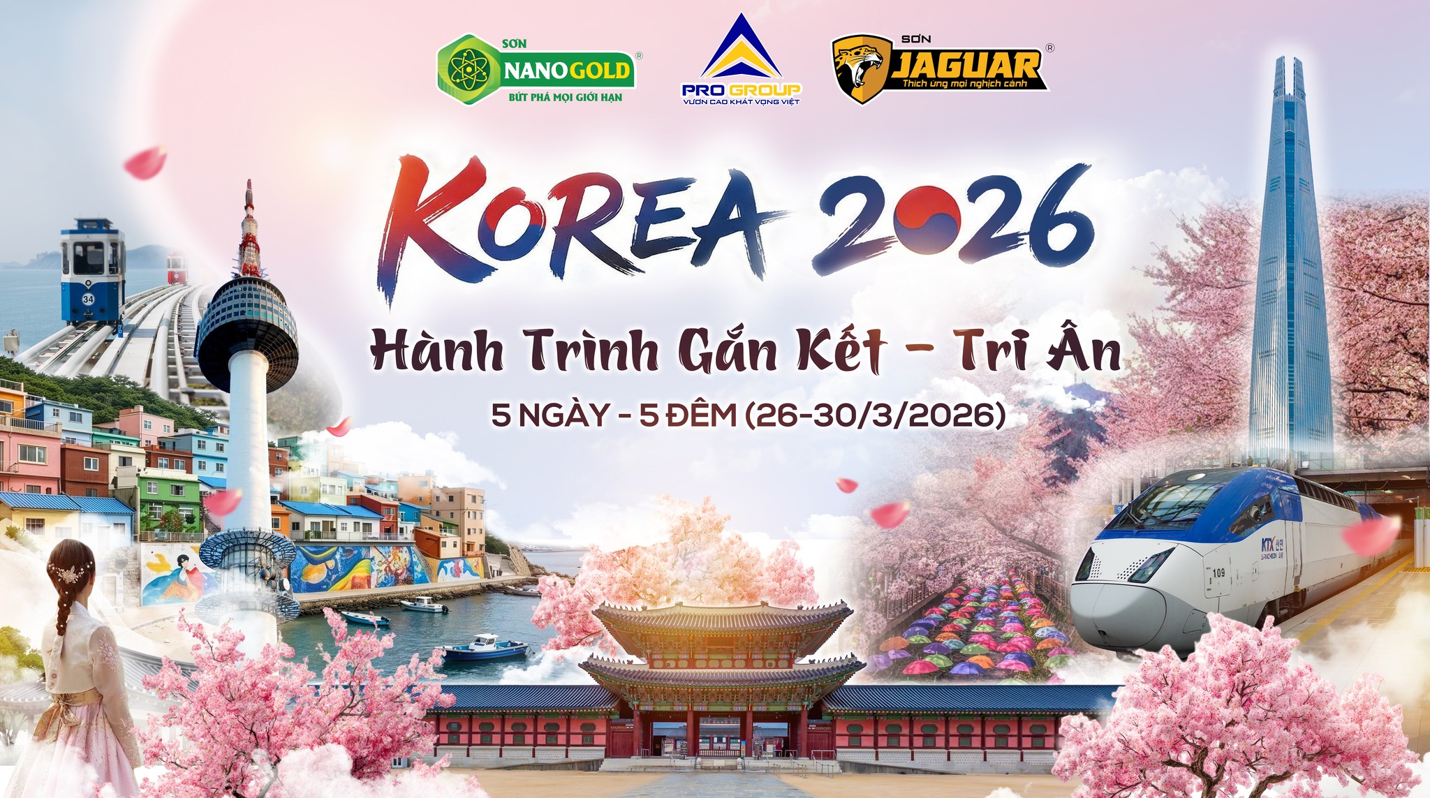 KOREA 2026 – GẮN KẾT & TRI ÂN | VIDEO HIGHLIGHT – CHẠM VÀO MÙA HOA ANH ĐÀO ĐẸP NHẤT NĂM