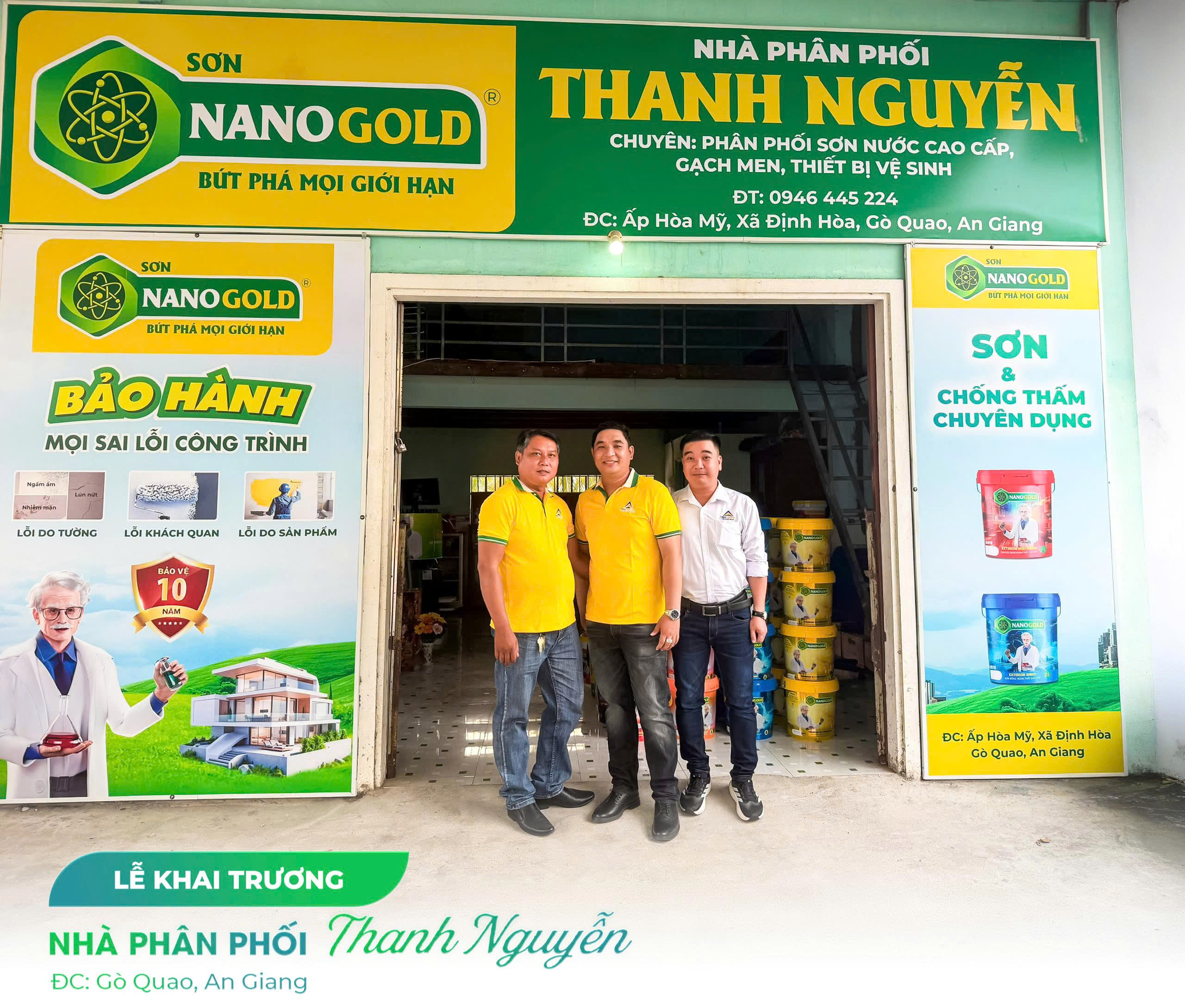 SƠN NANOGOLD CHÀO ĐÓN NPP THANH NGUYỄN – ĐỒNG HÀNH LAN TỎA GIÁ TRỊ TẠI AN GIANG
