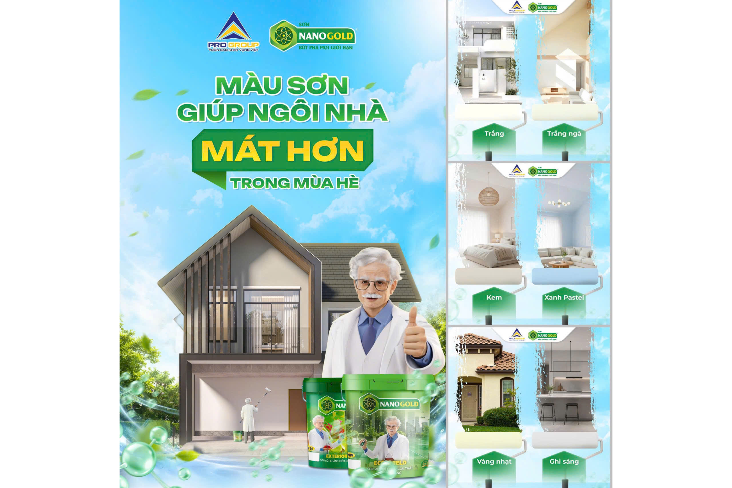 MÀU SƠN NÀO GIÚP NGÔI NHÀ “MÁT” HƠN TRONG MÙA HÈ?