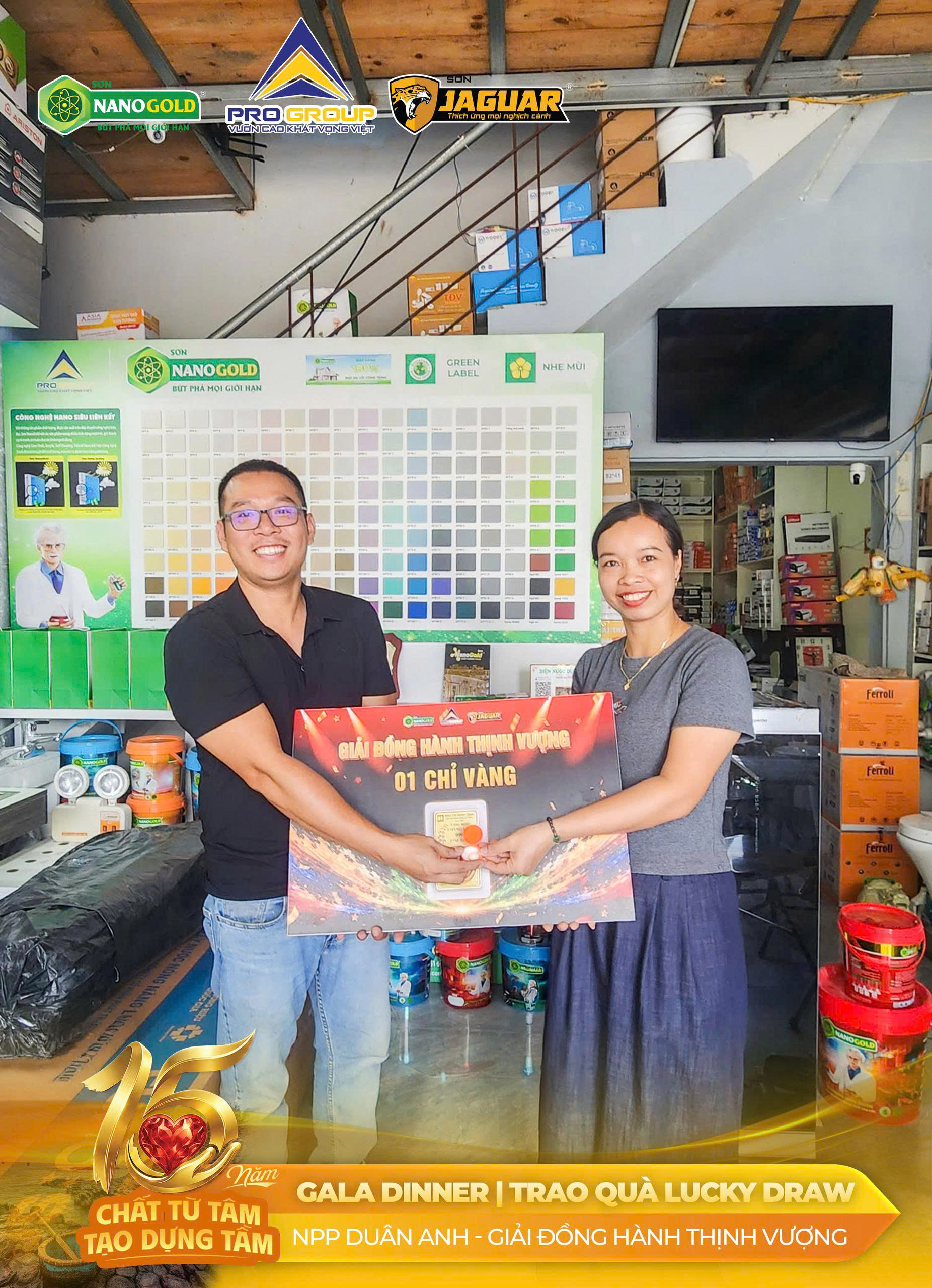 TRAO QUÀ LUCKY DRAW | 15 NĂM “CHẤT TỪ TÂM – TẠO DỰNG TẦM”